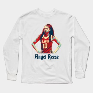 Vintage Color Angel Reese Long Sleeve T-Shirt